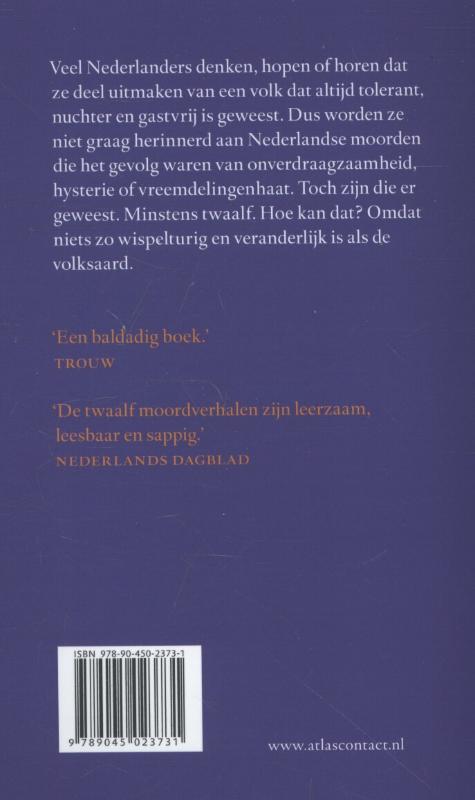 Nederland in twaalf moorden achterkant