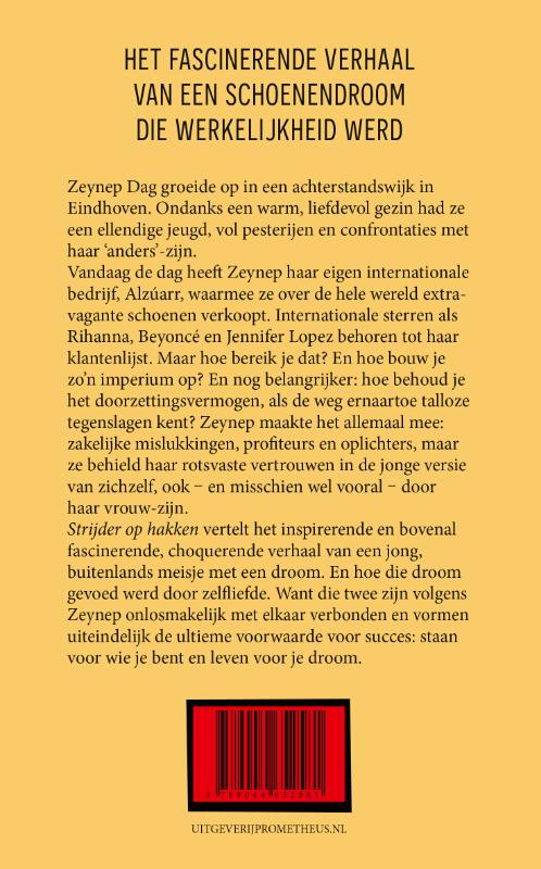 Strijder op hakken achterkant