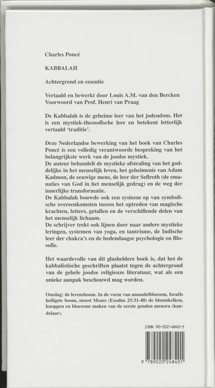 Kabbalah / Grote klassieken achterkant