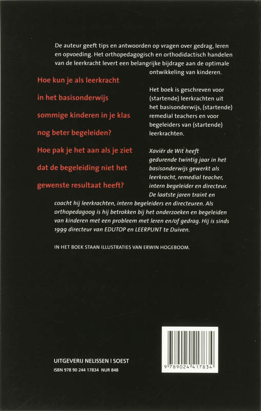 Orthopedagogisch en orthodidactisch handelen in het onderwijs / PM-reeks achterkant