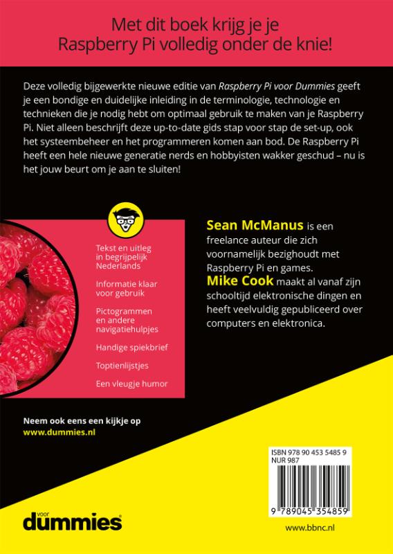 Voor Dummies - Raspberry Pi voor Dummies achterkant