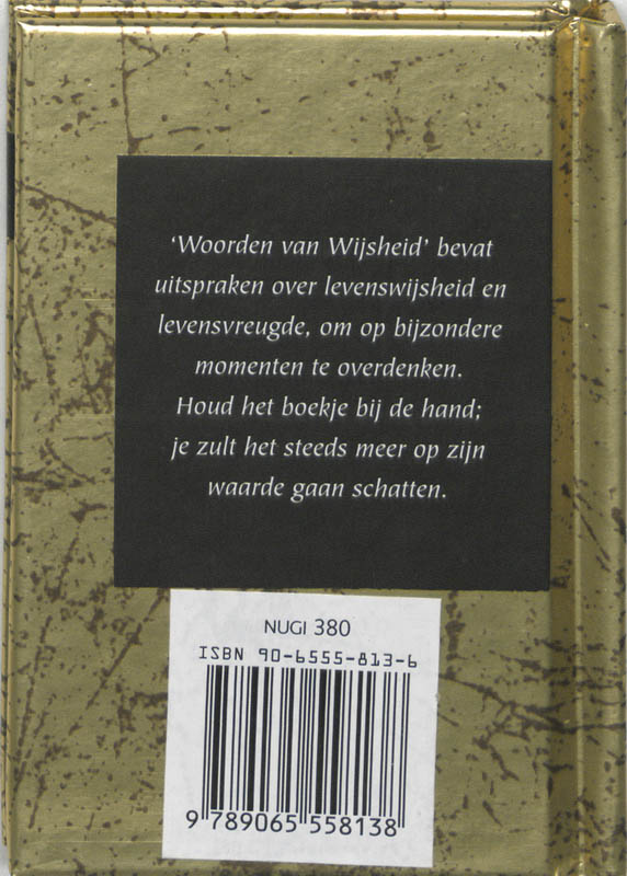 Woorden van wijsheid / Gouden woorden achterkant