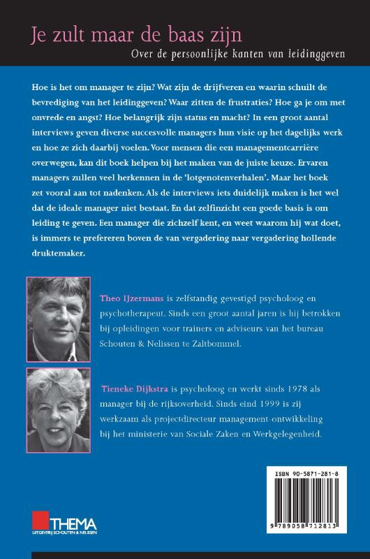 Je zult maar de baas zijn / Mens en bedrijf achterkant