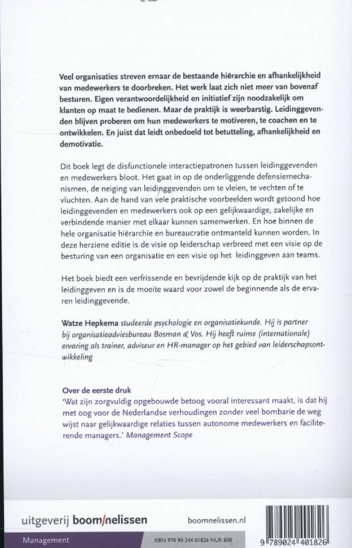 Stoppen met leidinggeven achterkant