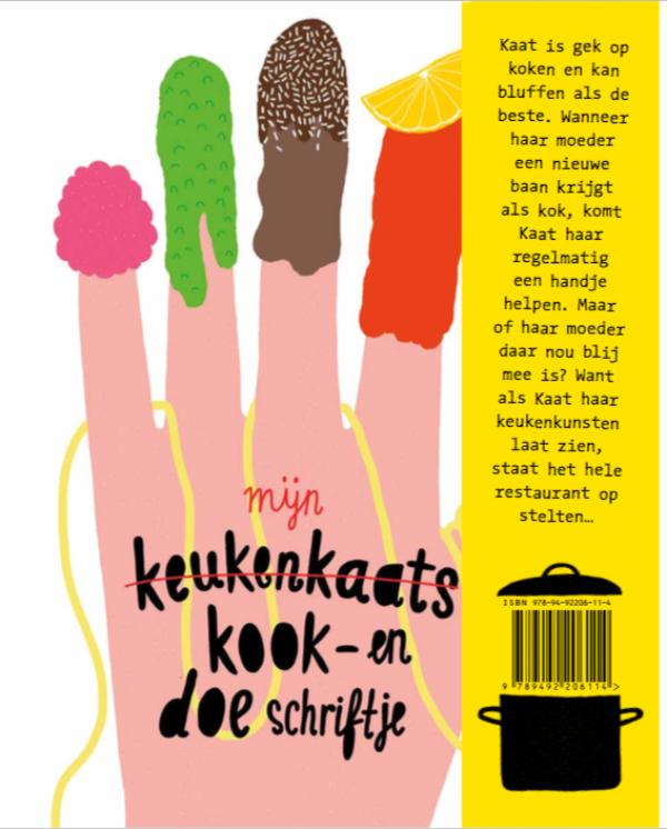 Keukenkaat aan de kook + doeschrift achterkant