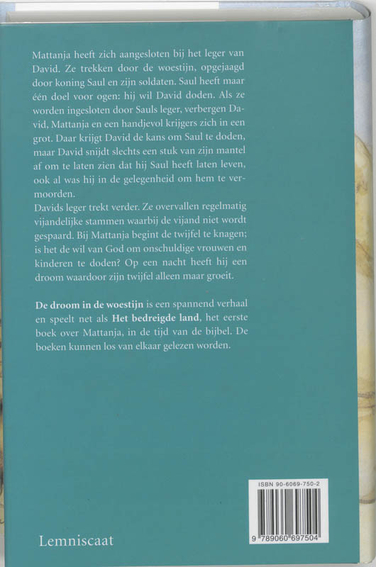 De droom in de woestijn - E. Hartman achterkant