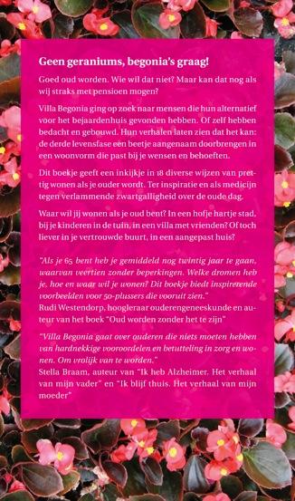 Villa Begonia, niet achter de geraniums achterkant