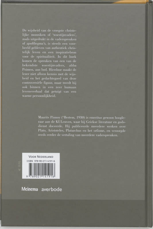 Monnik In De Woestijn achterkant