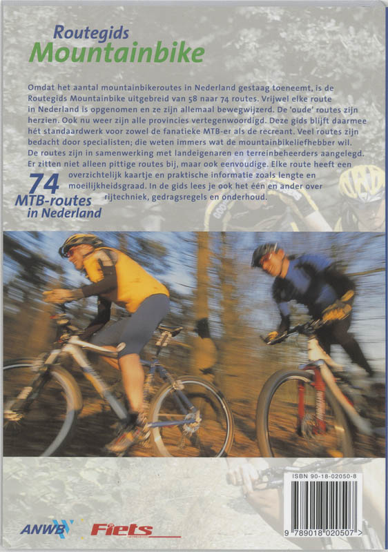 Routegids Mountainbike achterkant