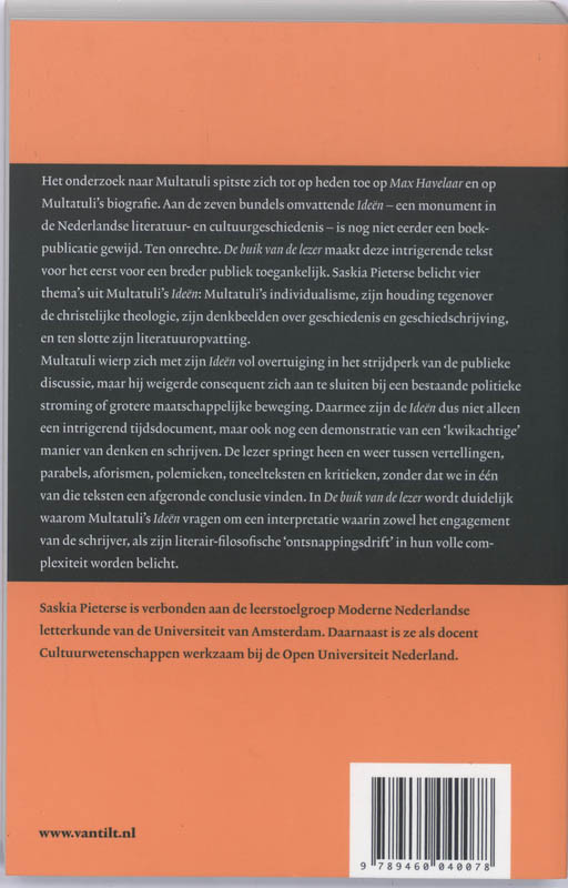 De buik van de lezer achterkant