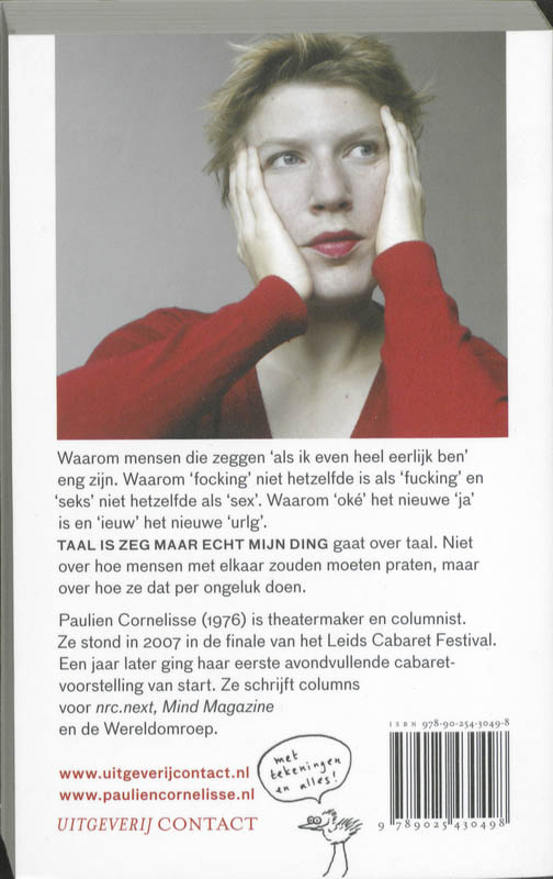 Taal is zeg maar echt mijn ding achterkant