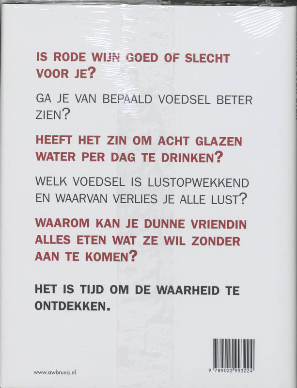 The Truth About Food Eerlijk Over Eten achterkant