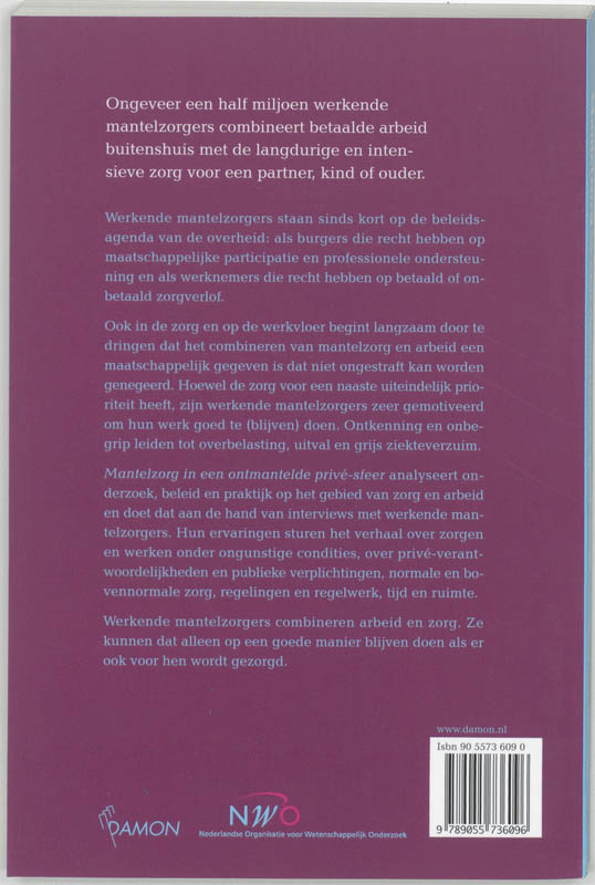 Mantelzorg in een ontmantelde prive-sfeer achterkant