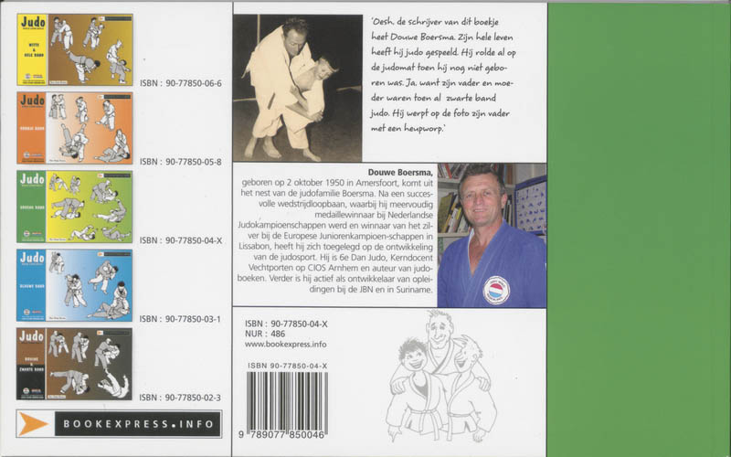 Boek Judo Beeld Voor Beeld Groen achterkant