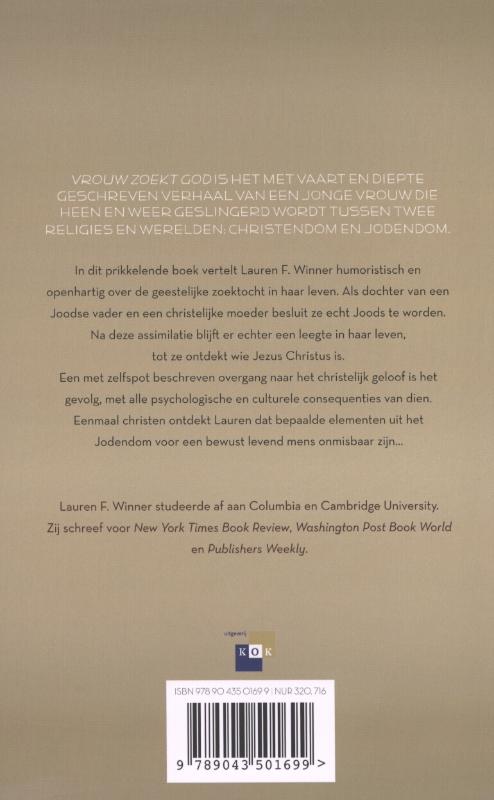 Vrouw Zoekt God achterkant