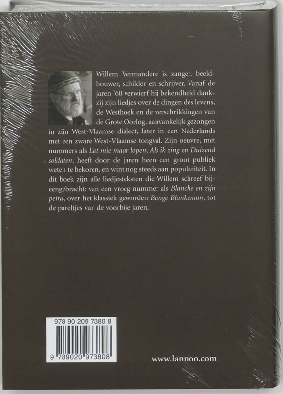 Van Blanche Tot Blankenman De Liedjesteksten achterkant