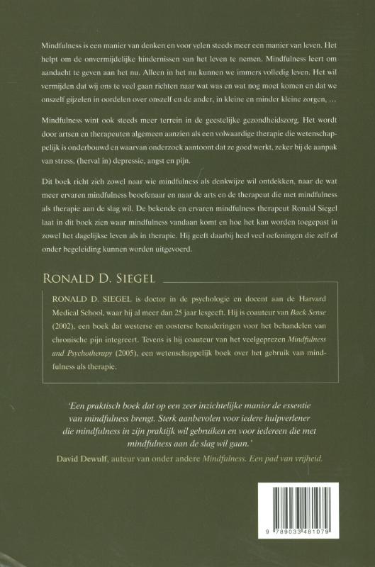 Mindfulness als uitweg achterkant