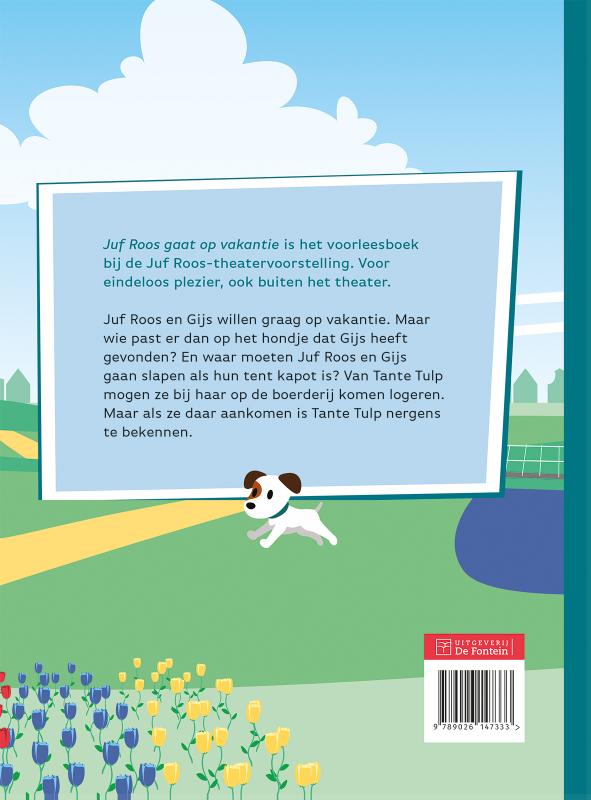Juf Roos gaat op vakantie / Juf Roos achterkant