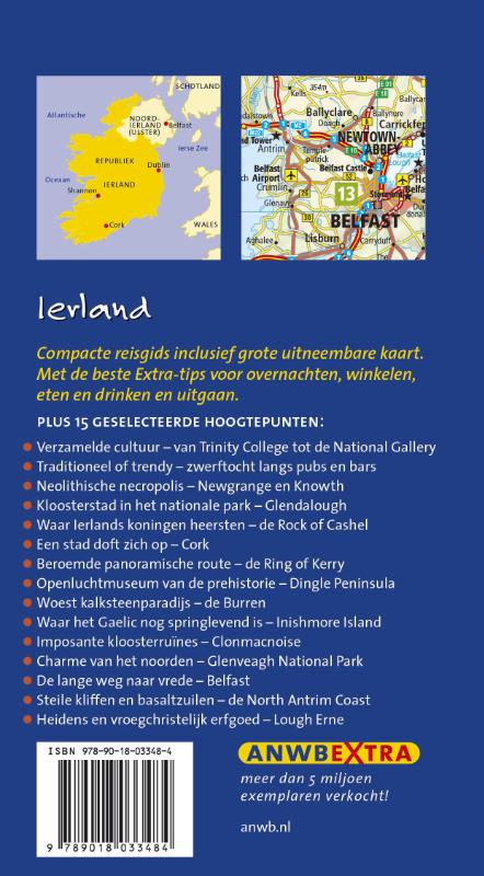 Ierland / ANWB extra achterkant