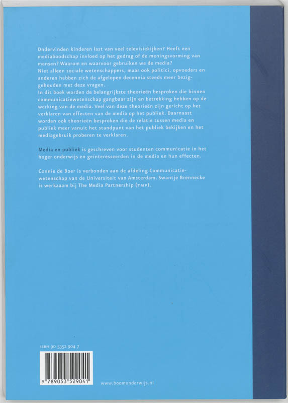 Media en publiek achterkant