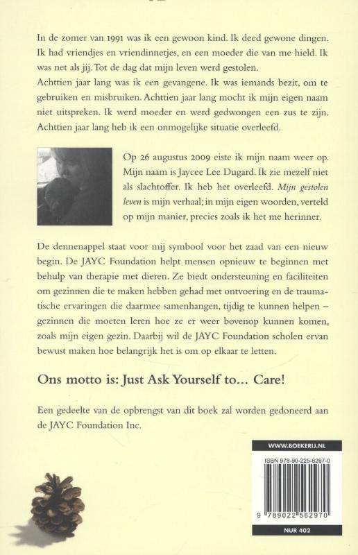 Mijn gestolen leven achterkant