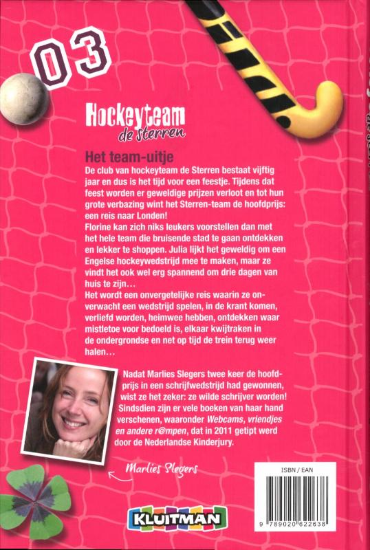 Het team-uitje / Hockeyteam de Sterren achterkant