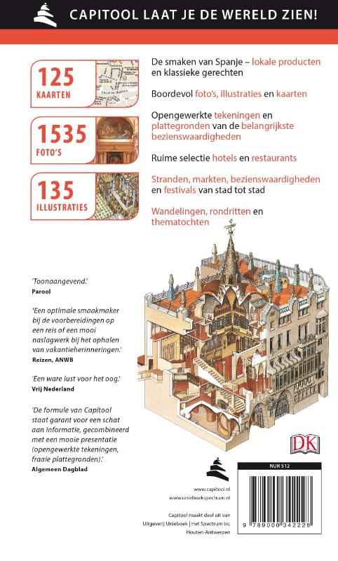 Spanje / Capitool reisgidsen achterkant