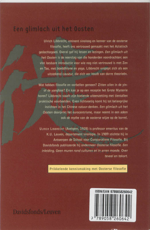 Een Glimlach Uit Het Oosten achterkant