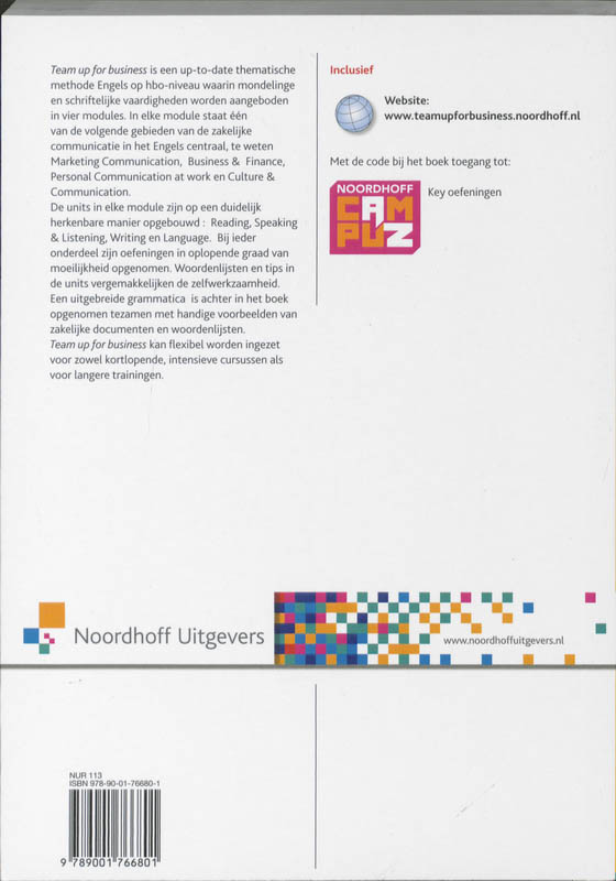 Team up for business achterkant