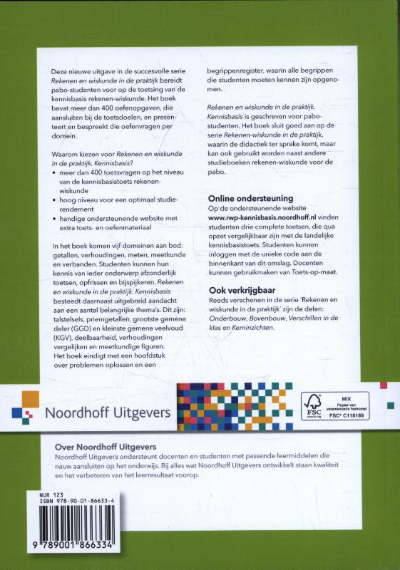 Rekenen en wiskunde in de praktijk Kennisbasis achterkant