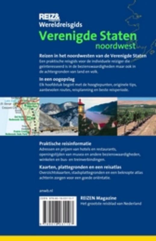Verenigde Staten noordwest / Reizen magazine wereldreisgids achterkant