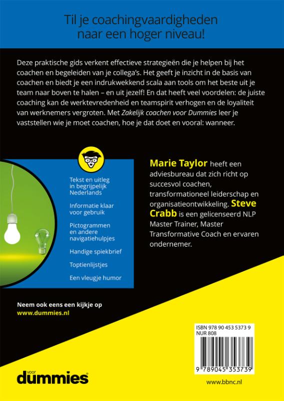 Zakelijk coachen voor Dummies / Voor Dummies achterkant