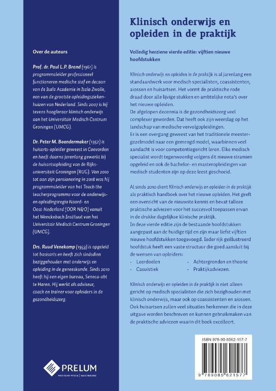 Klinisch onderwijs en opleiden in de praktijk achterkant