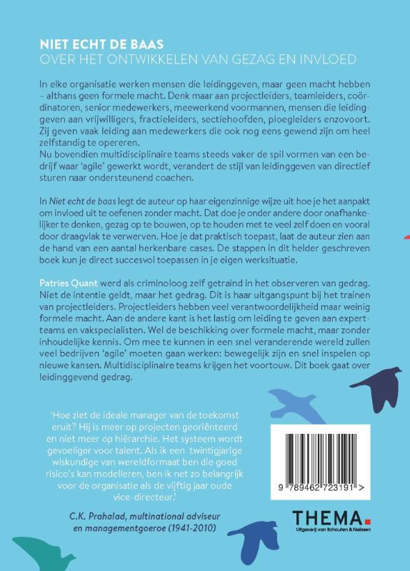 Niet echt de baas achterkant