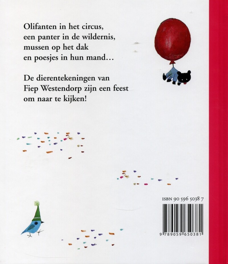 Het dierenfeest achterkant