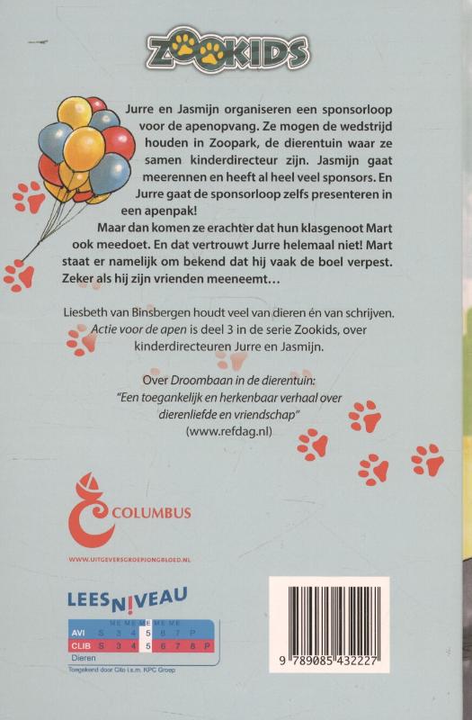 Actie voor de apen / Zookids achterkant