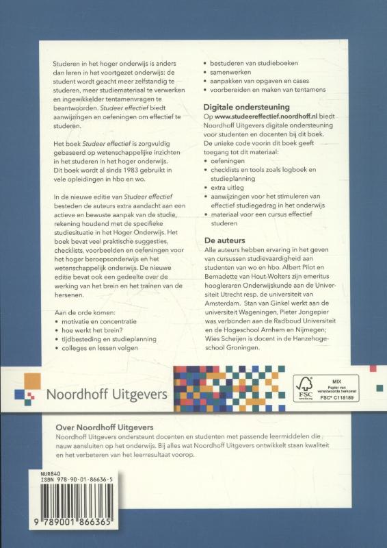 Studeer effectief achterkant