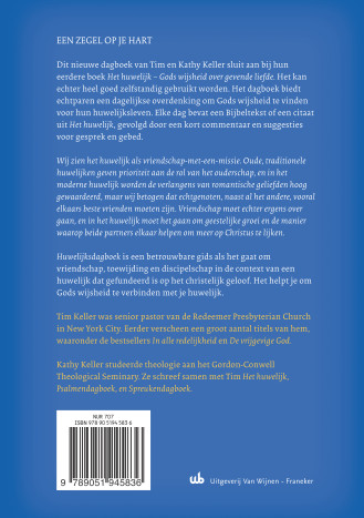 Huwelijksdagboek achterkant