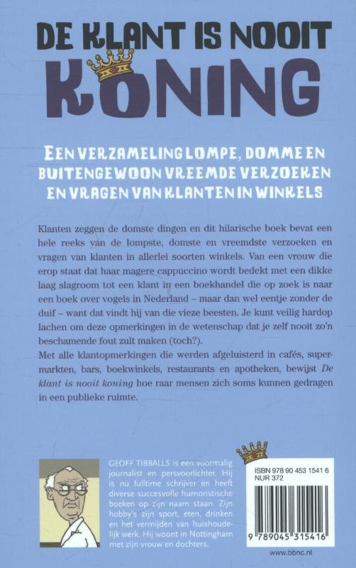 De klant is nooit koning achterkant