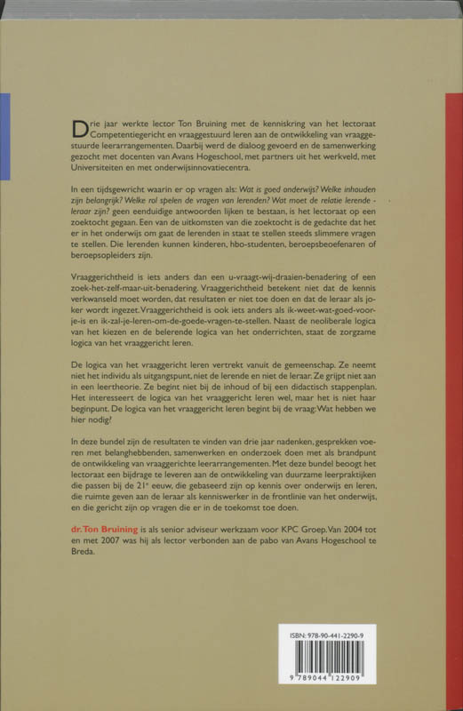 De logica van vraaggericht leren achterkant