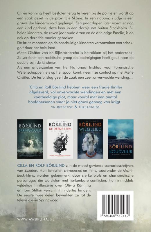 Zwarte dageraad / Rönning & Stilton achterkant