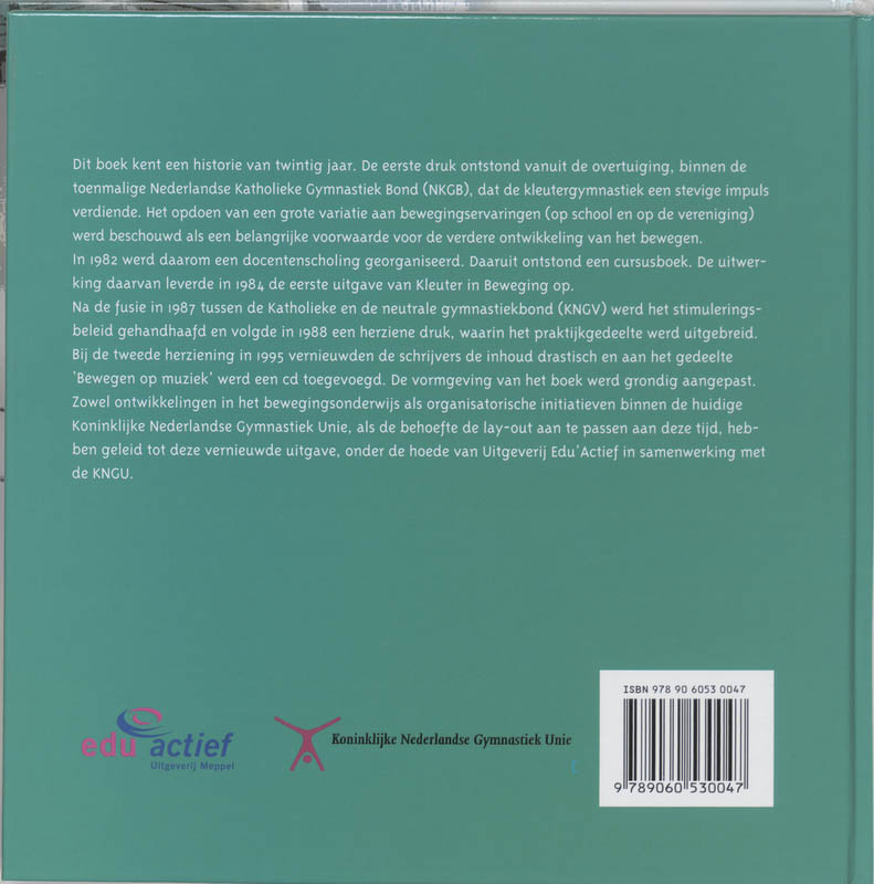 Kleuter in beweging achterkant