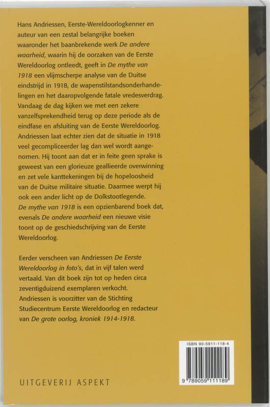De mythe van 1918 achterkant