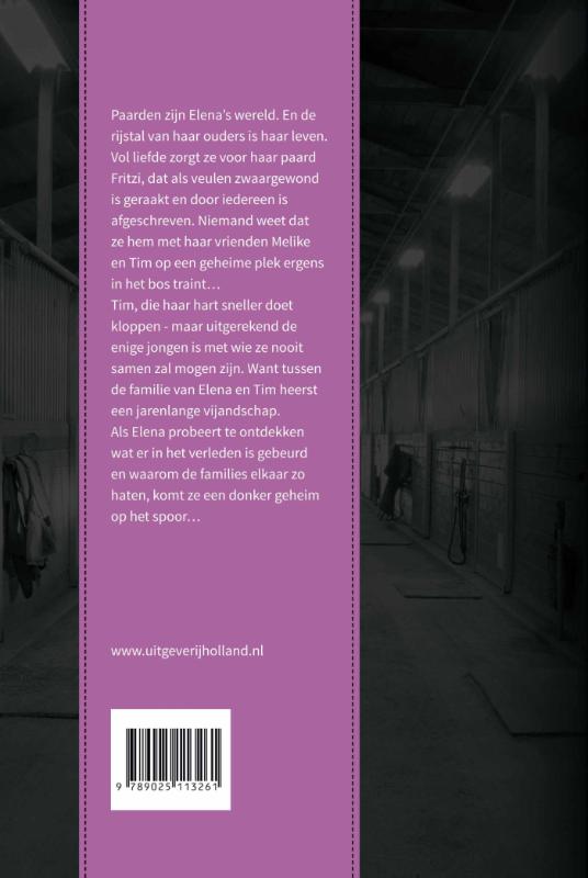 Elena, een leven voor paarden achterkant