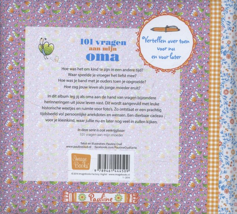 101 Vragen aan mijn oma achterkant