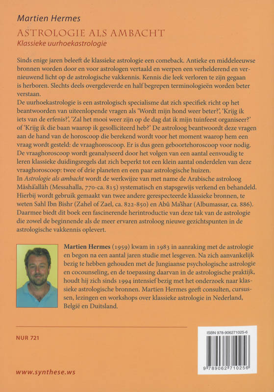 Astrologie als ambacht achterkant