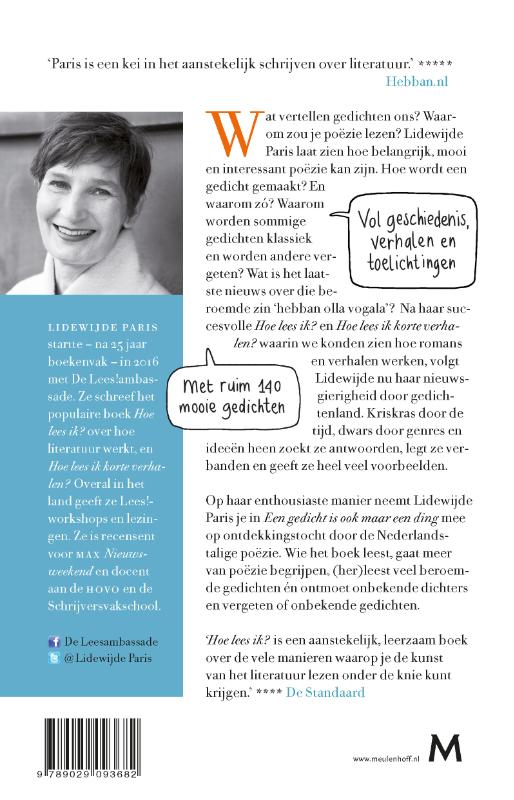 Een gedicht is ook maar een ding achterkant