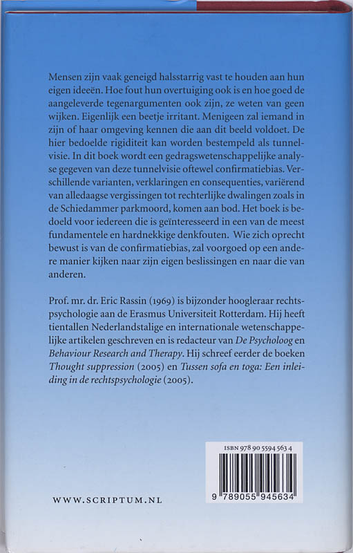 Waarom ik altijd gelijk heb achterkant