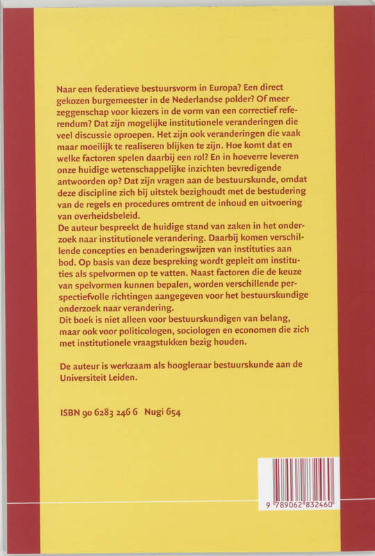 Institutionele verandering achterkant