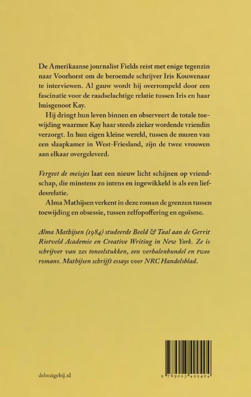 Vergeet de meisjes achterkant